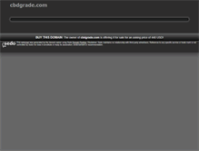 Tablet Screenshot of cbdgrade.com
